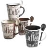 imageMr Coffee Bareggio Mug and Spoon Set Caf Americano 8Piece Mug and Spoon Set 14oz