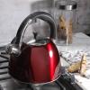 imageMr Coffee Belgrove 25 Quart Stainless Steel Tea Kettle SilverRed