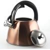 imageMr Coffee Belgrove 25 Quart Stainless Steel Whistling Tea Kettle Square Metallic Copper