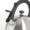 imageMr Coffee Claredale Stainless Steel Whistling Tea Kettle 22QuartMetallic RedBrushed Satin