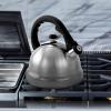 imageMr Coffee Claredale Stainless Steel Whistling Tea Kettle 22QuartMetallic RedBrushed Satin
