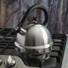 imageMr Coffee Claredale Stainless Steel Whistling Tea Kettle 22QuartMetallic RedBrushed Satin