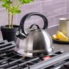 imageMr Coffee Twining 21 Quart Pumpkin Shaped Stainless Steel Whistling Tea Kettle Metallic RedBrushed Satin