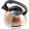 imageMr Coffee Twining 21 Quart Pumpkin Shaped Stainless Steel Whistling Tea Kettle Metallic RedCopper
