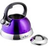 imageMr Coffee Twining 21 Quart Pumpkin Shaped Stainless Steel Whistling Tea Kettle Metallic RedMetallic Purple