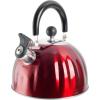 imageMr Coffee Twining 21 Quart Pumpkin Shaped Stainless Steel Whistling Tea Kettle Metallic RedMetallic Red