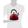 imageMr Coffee Twining 21 Quart Pumpkin Shaped Stainless Steel Whistling Tea Kettle Metallic RedMetallic Red