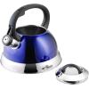 imageMr Coffee Twining 21 Quart Pumpkin Shaped Stainless Steel Whistling Tea Kettle Metallic RedMetallic Royal Blue