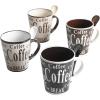 imageMr Coffee Bareggio Mug and Spoon Set Caf Americano 8Piece Mug and Spoon Set 14oz
