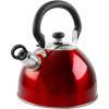 imageMr Coffee Morbern 18 Quart Stainless Steel Whistling Tea Kettle Red