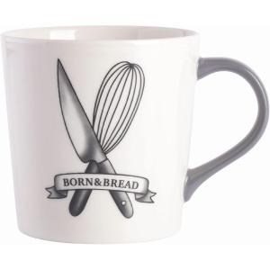 imageBabish Carving Fork and Whisk Latte Tattoo Mug 15ozBORN  BREAD