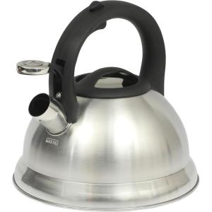 imageMr Coffee Twining 21 Quart Pumpkin Shaped Stainless Steel Whistling Tea Kettle Metallic RedBrushed Satin Hartbay