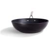imageAllInOne NonStick Fry Pan Meets Wok with Lid 11Inch Blue ampamp SilverBlack  Silver
