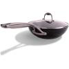 imageAllInOne NonStick Fry Pan Meets Wok with Lid 11Inch Blue ampamp SilverBlack  Silver
