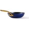 imageAllInOne NonStick Fry Pan Meets Wok with Lid 11Inch Blue ampamp SilverBlue  Gold