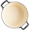 imageBabish Round Enamel Cast Iron Dutch Oven wLid 6Quart Matte BlackDutch Oven wLid 6Quart