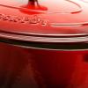 imageCrockPot Artisan Oval Enameled Cast Iron Dutch Oven 7Quart Scarlet RedScarlet Red
