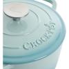 imageCrockPot Artisan Round Enameled Cast Iron Dutch Oven 7Quart Pistachio GreenAqua Blue