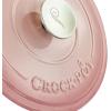imageCrockPot Artisan Round Enameled Cast Iron Dutch Oven 7Quart Pistachio GreenBlush Pink