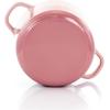 imageCrockPot Artisan Round Enameled Cast Iron Dutch Oven 7Quart Pistachio GreenBlush Pink