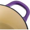 imageCrockPot Artisan Round Enameled Cast Iron Dutch Oven 7Quart Pistachio GreenLavender Purple