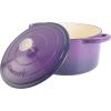 imageCrockPot Artisan Round Enameled Cast Iron Dutch Oven 7Quart Pistachio GreenLavender Purple