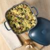 imageCrockPot Artisan Round Enameled Cast Iron Dutch Oven 7Quart Pistachio GreenMatte Blue Northvale