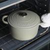 imageCrockPot Artisan Round Enameled Cast Iron Dutch Oven 7Quart Pistachio GreenMatte Green