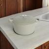imageCrockPot Artisan Round Enameled Cast Iron Dutch Oven 7Quart Pistachio GreenMatte Green
