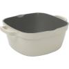 imageCrockPot Artisan Round Enameled Cast Iron Dutch Oven 7Quart Pistachio GreenMatte Linen White Northvale