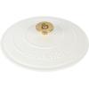 imageCrockPot Artisan Round Enameled Cast Iron Dutch Oven 7Quart Pistachio GreenMatte Linen White w Gold Knob