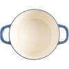 imageCrockPot Artisan Round Enameled Cast Iron Dutch Oven 7Quart Pistachio GreenSapphire Blue