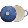 imageCrockPot Artisan Round Enameled Cast Iron Dutch Oven 7Quart Pistachio GreenSapphire Blue