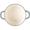 imageCrockPot Artisan Round Enameled Cast Iron Dutch Oven 7Quart Pistachio GreenSlate Gray