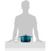 imageCrockPot Artisan Round Enameled Cast Iron Dutch Oven 7Quart Pistachio GreenTeal Ombre