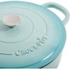 imageCrockPot Crock Pot Artisan Enameled Cast Iron Braiser WLid 5 Quart Scarlet RedAqua