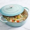 imageCrockPot Crock Pot Artisan Enameled Cast Iron Braiser WLid 5 Quart Scarlet RedAqua