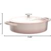 imageCrockPot Crock Pot Artisan Enameled Cast Iron Braiser WLid 5 Quart Scarlet RedBlush Pink