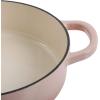 imageCrockPot Crock Pot Artisan Enameled Cast Iron Braiser WLid 5 Quart Scarlet RedBlush Pink