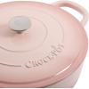 imageCrockPot Crock Pot Artisan Enameled Cast Iron Braiser WLid 5 Quart Scarlet RedBlush Pink