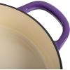 imageCrockPot Crock Pot Artisan Enameled Cast Iron Braiser WLid 5 Quart Scarlet RedLavender Purple
