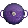 imageCrockPot Crock Pot Artisan Enameled Cast Iron Braiser WLid 5 Quart Scarlet RedLavender Purple