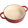 imageCrockPot Crock Pot Artisan Enameled Cast Iron Braiser WLid 5 Quart Scarlet RedScarlet Red