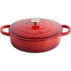 imageCrockPot Crock Pot Artisan Enameled Cast Iron Braiser WLid 5 Quart Scarlet RedScarlet Red