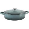 imageCrockPot Crock Pot Artisan Enameled Cast Iron Braiser WLid 5 Quart Scarlet RedSlate Gray