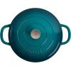 imageCrockPot Crock Pot Artisan Enameled Cast Iron Braiser WLid 5 Quart Scarlet RedTeal Ombre