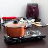 imageGibson Home EcoFriendly Hummington with Induction Base Forged Aluminum NonStick Ceramic Cookware with Soft Touch Bakelite Handle 12Inch Fry Pan Metallic CopperMetallic Copper
