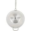 imageKenmore Elite Luke Hybrid 12quot TriPly Stainless Steel PFOA Free Nonstick Wok Pan WLid Metal Utensil SafeSilver