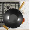 imageKenmore Hammond Flat Bottom Carbon Steel Wok 14Inch BlackBlack