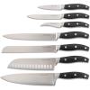 imageKenmore Kane Stainless Steel Forged Triple Riveted Cutlery Knife Block Set 14Piece Glacier BlueBlackAshwood Block
